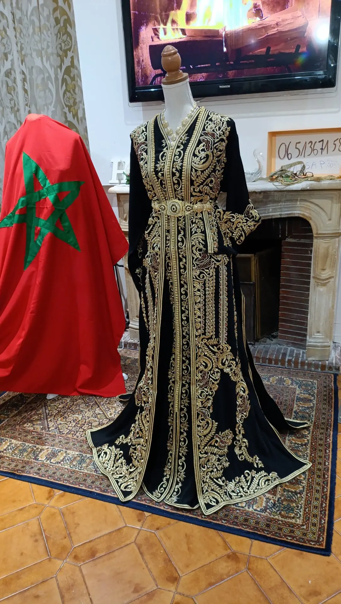 caftan marocain neuf - Takchita deux pièces – Image 3