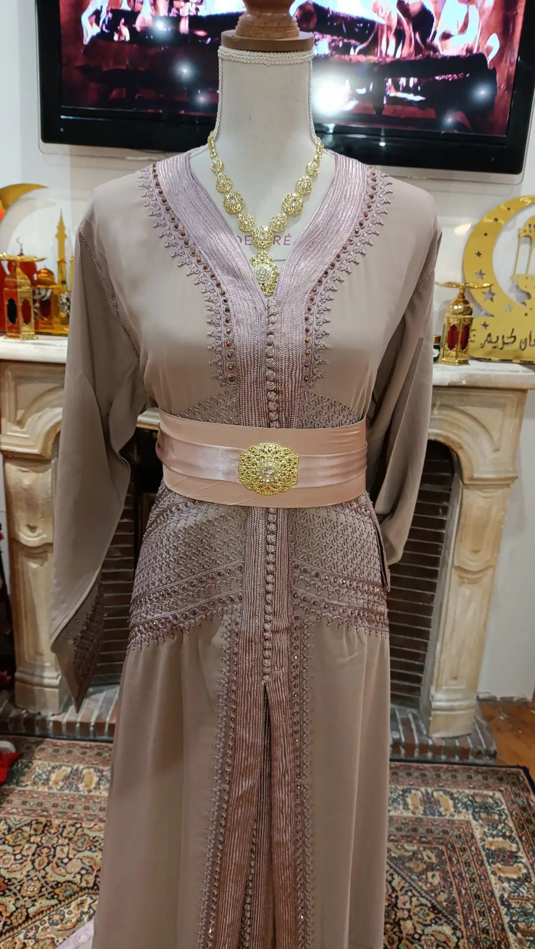 caftan marocain neuf - Grande Taille - Takchita deux pièces – Image 6