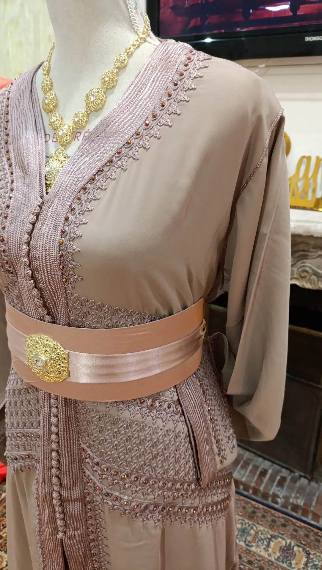 caftan marocain neuf - Grande Taille - Takchita deux pièces – Image 5