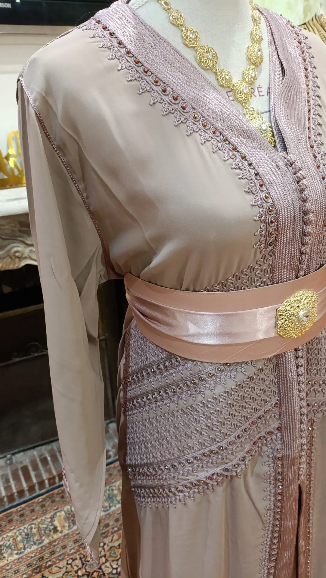 caftan marocain neuf - Grande Taille - Takchita deux pièces – Image 4