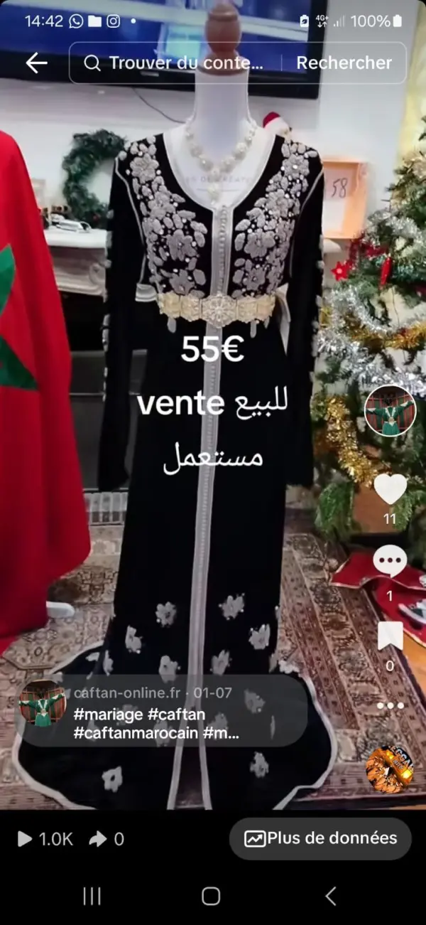 Caftan marocain d'occasion