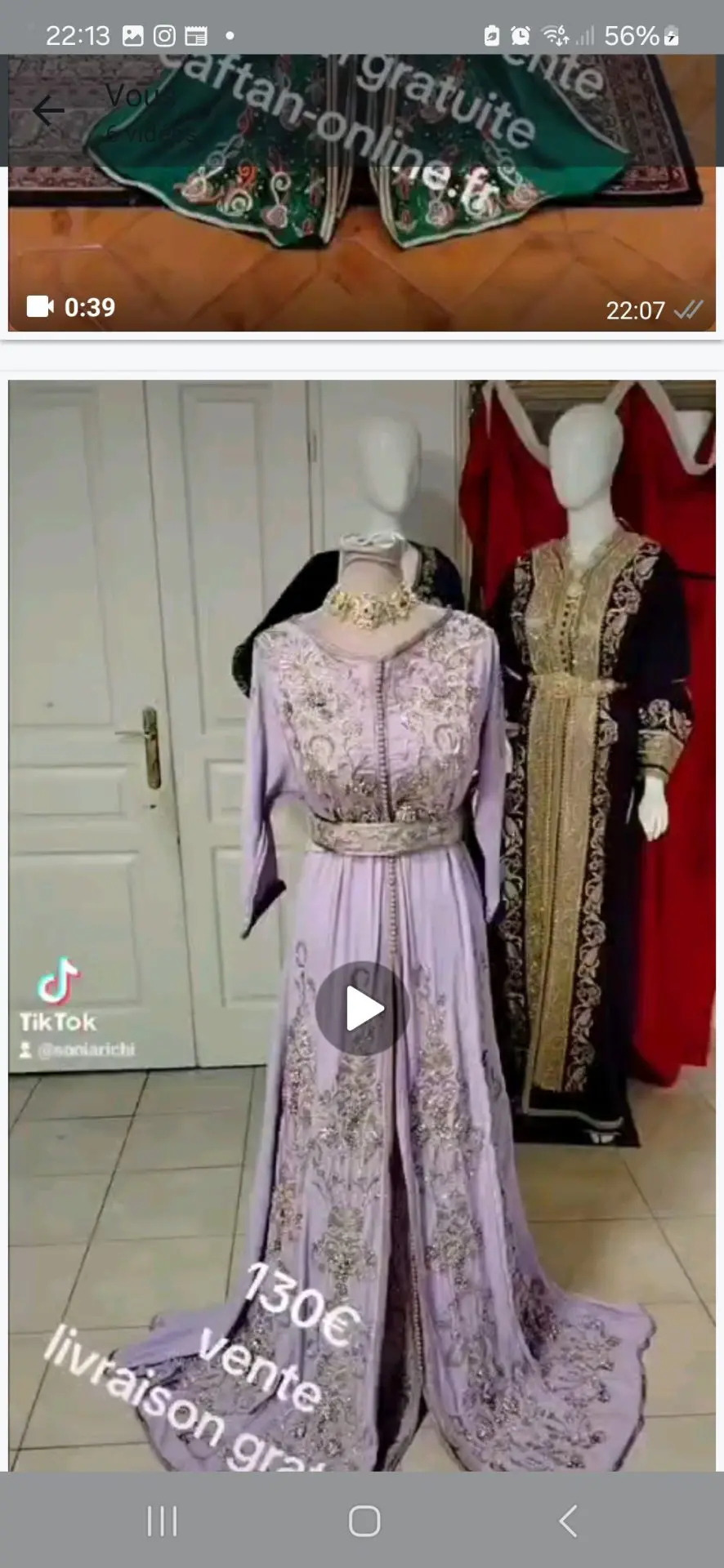 6 takchita marocaine neuve