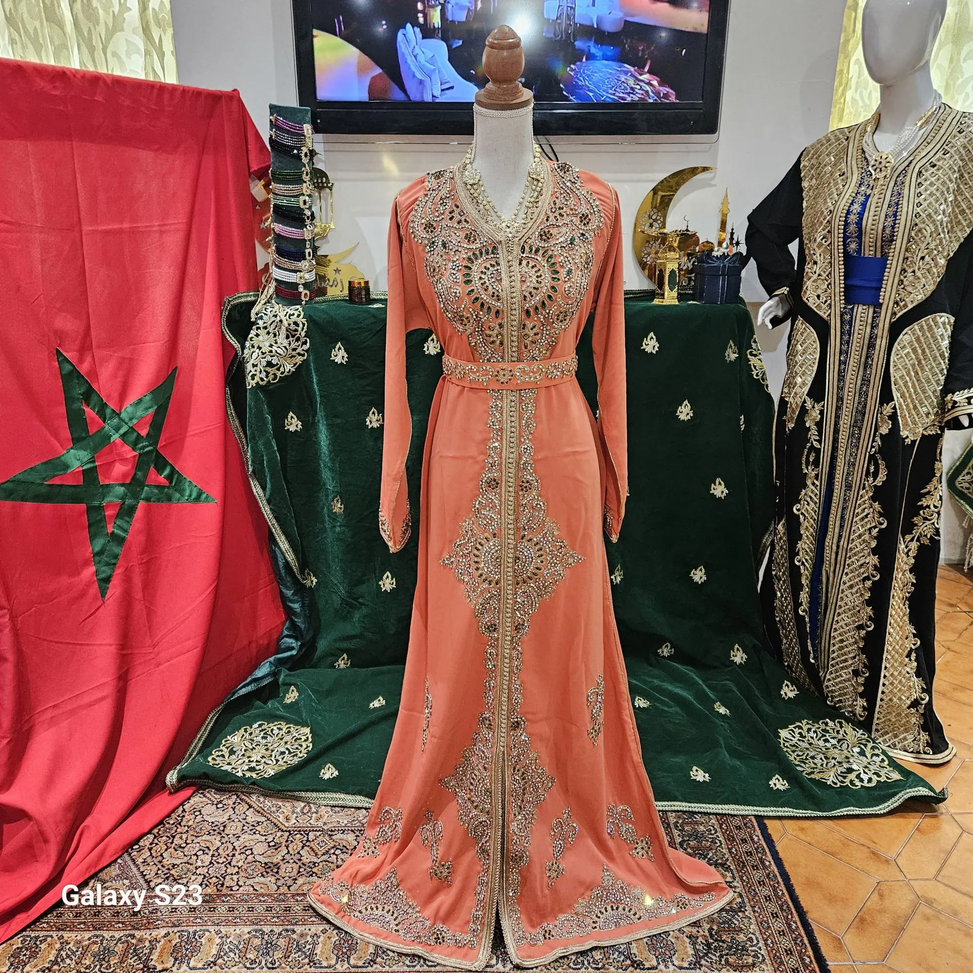 caftan marocain neuf avec ceinture – Image 4