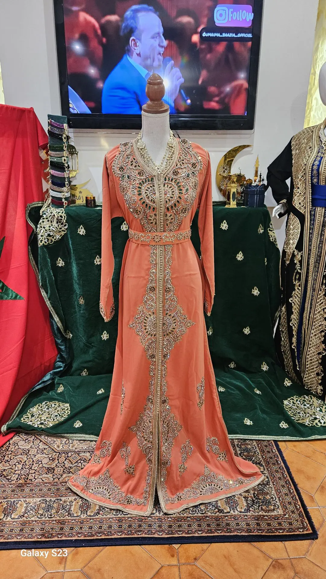 caftan marocain neuf avec ceinture – Image 5