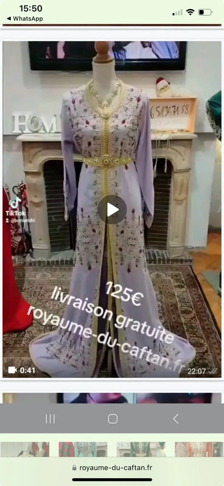 deux caftan marocain neuf