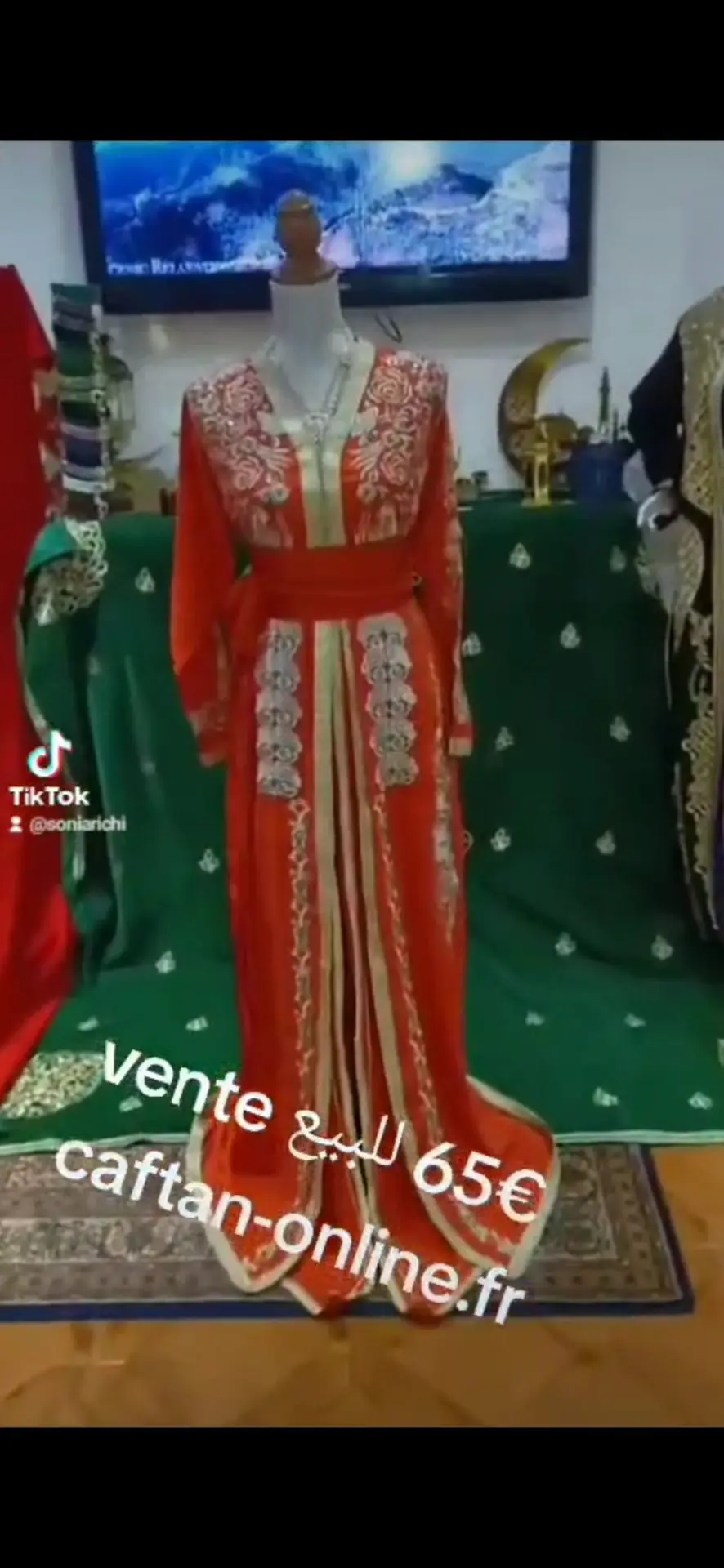 lot deux caftan marocain