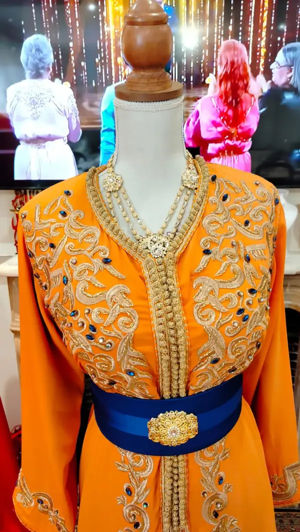 Caftan marocain d'occasion quasi neuf — taille 40-42 — photo 11