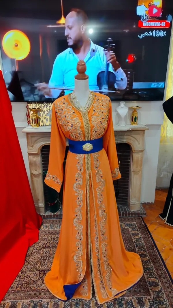 Caftan marocain d'occasion quasi neuf — taille 40-42 — photo 13