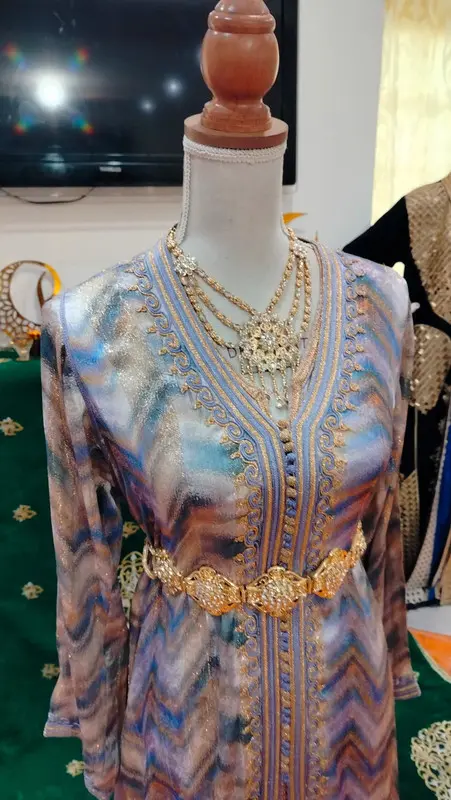 caftan marocain d'occasion - Takchita deux pièces – Image 7