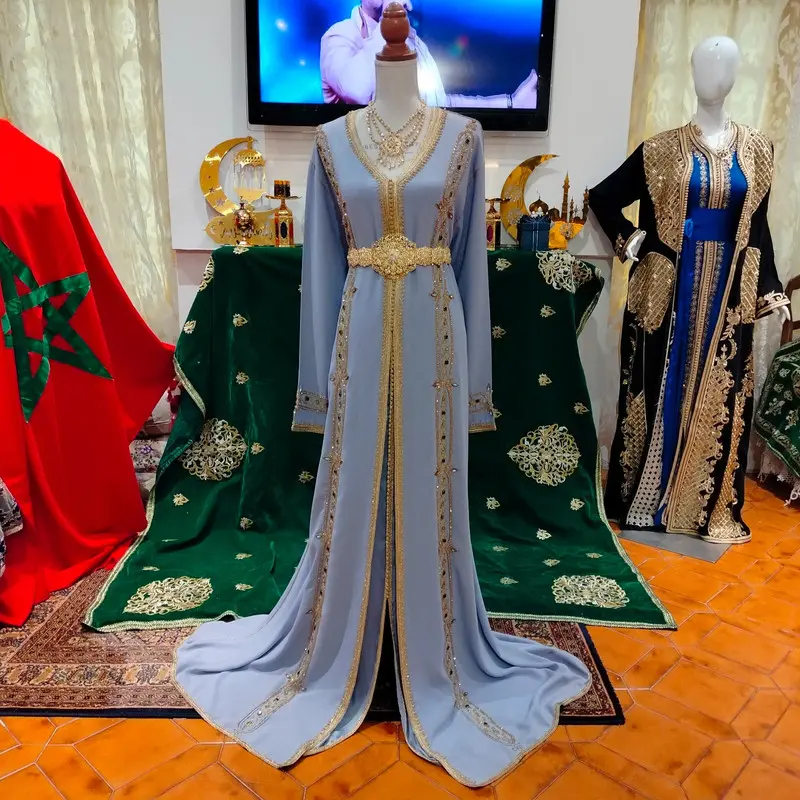 caftan marocain d'occasion Grande taille- Takchita deux pièces