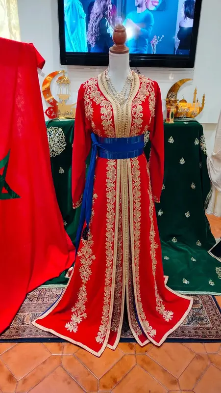 caftan marocain neuf doublé - Takchita deux pièces – Image 13