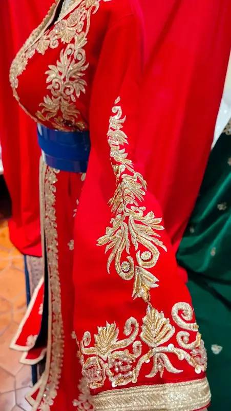 caftan marocain neuf doublé - Takchita deux pièces – Image 4