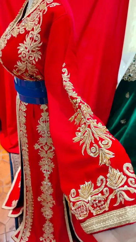 caftan marocain neuf doublé - Takchita deux pièces – Image 3