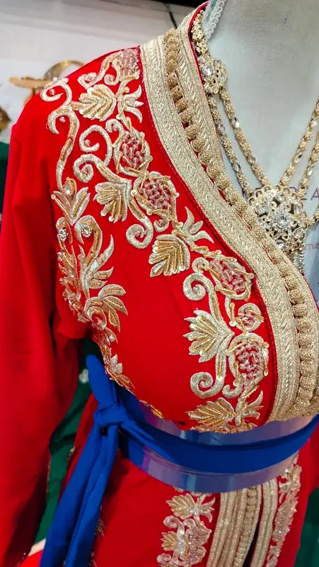 caftan marocain neuf doublé - Takchita deux pièces – Image 11