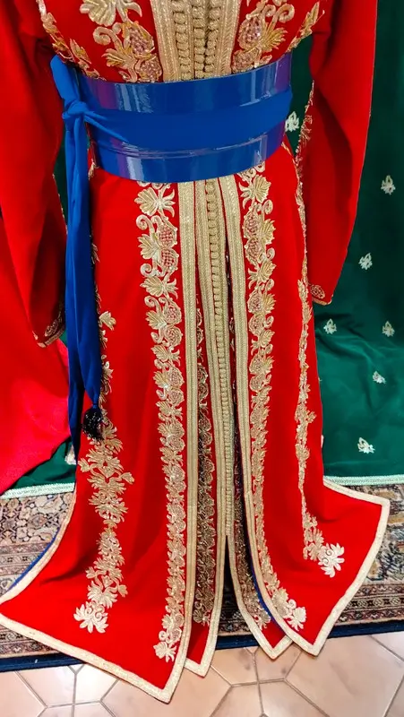 caftan marocain neuf doublé - Takchita deux pièces – Image 9