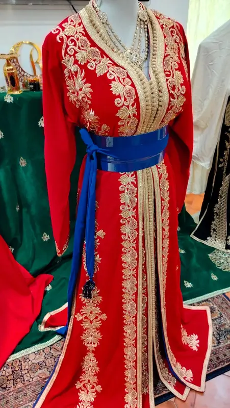 caftan marocain neuf doublé - Takchita deux pièces – Image 8