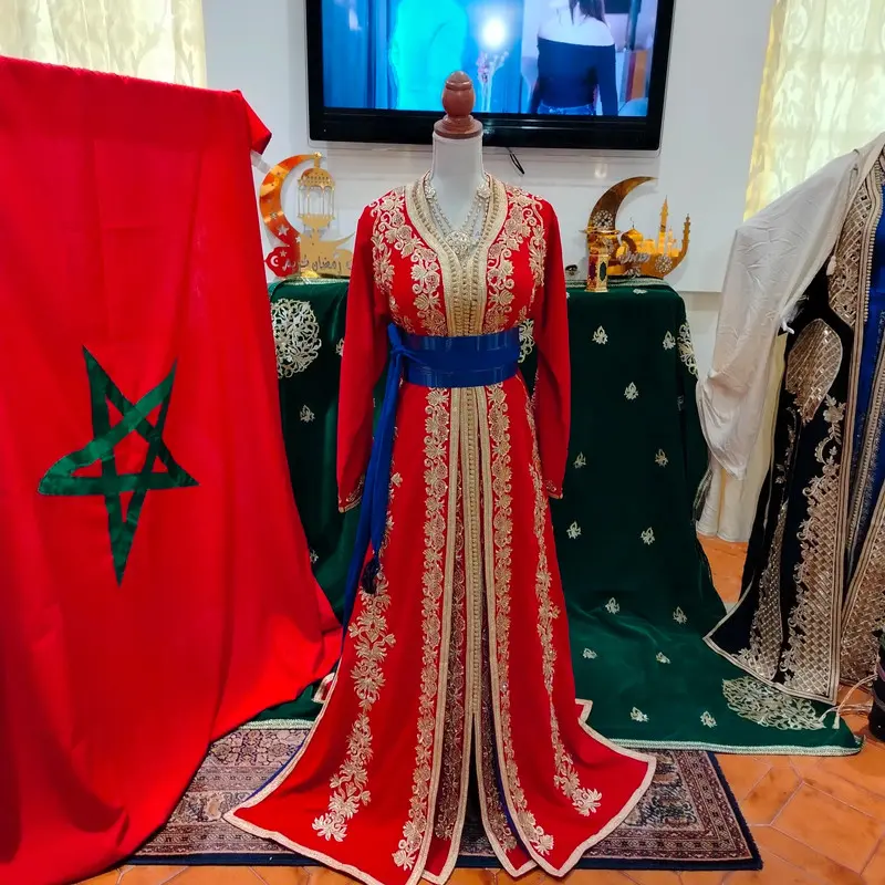 caftan marocain neuf doublé - Takchita deux pièces