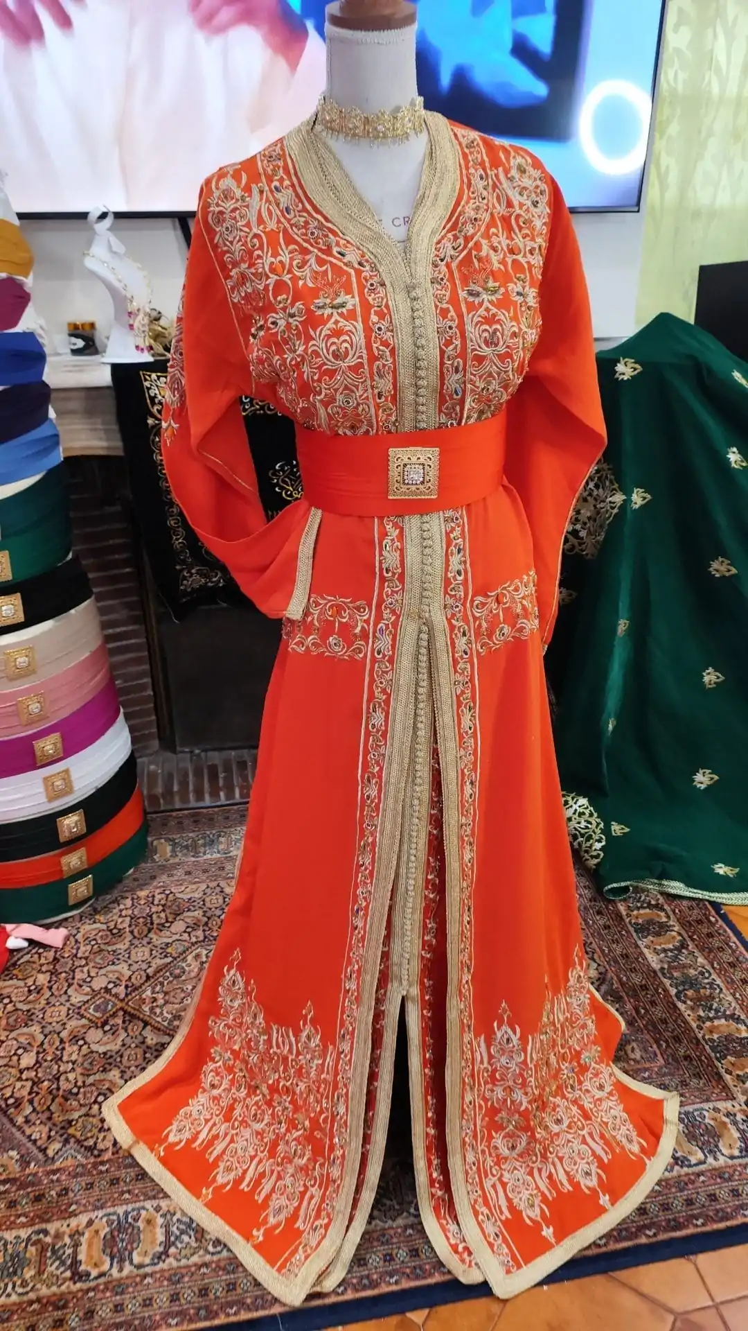 caftan marocain neuf – takchita deux pièces – Image 9