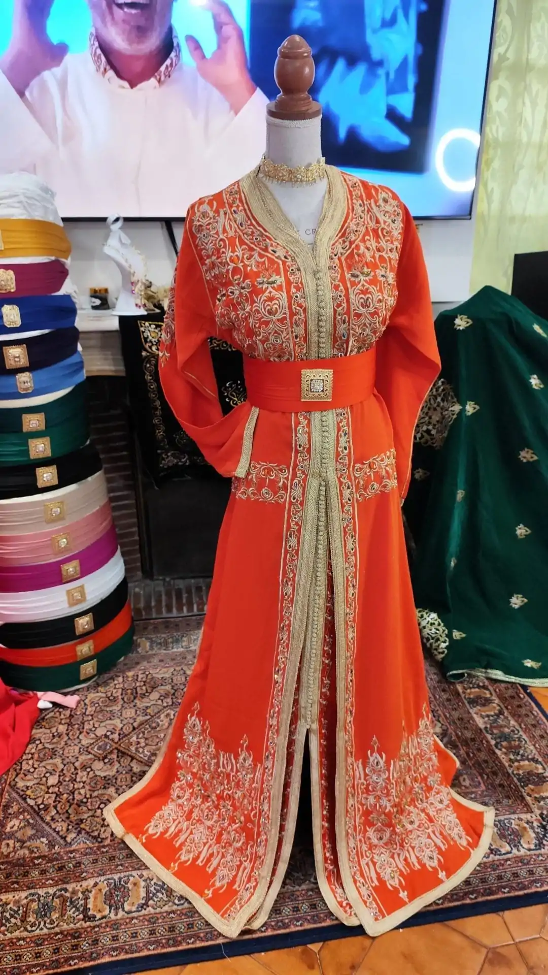 caftan marocain neuf – takchita deux pièces – Image 4
