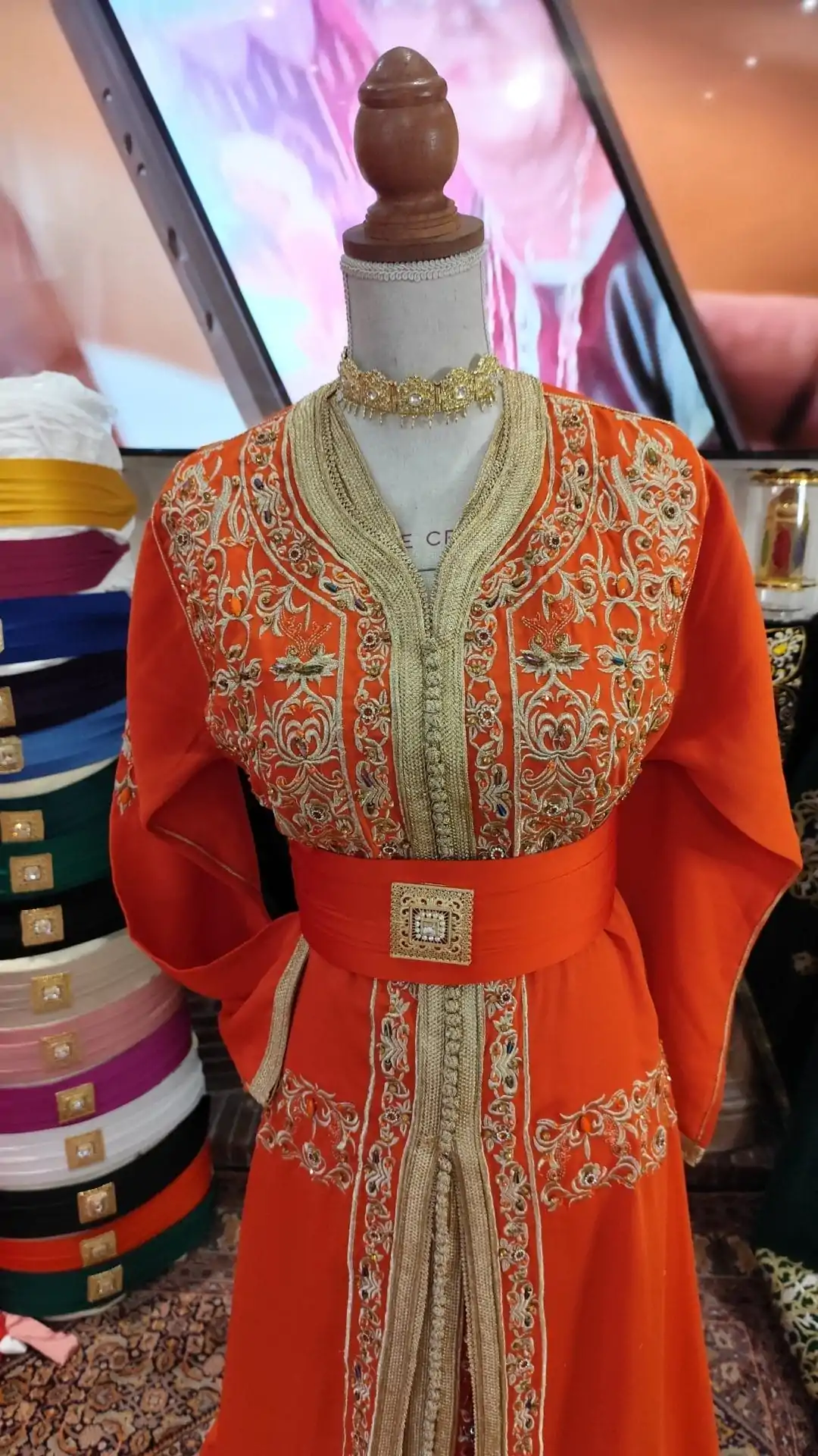 caftan marocain neuf – takchita deux pièces – Image 2