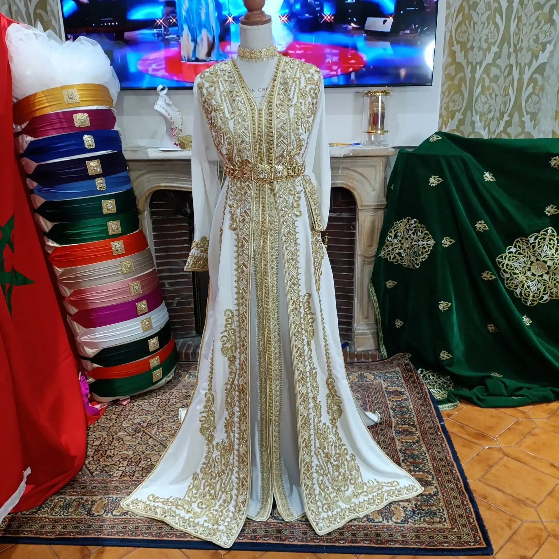 caftan marocain neuf - takchita deux pièces