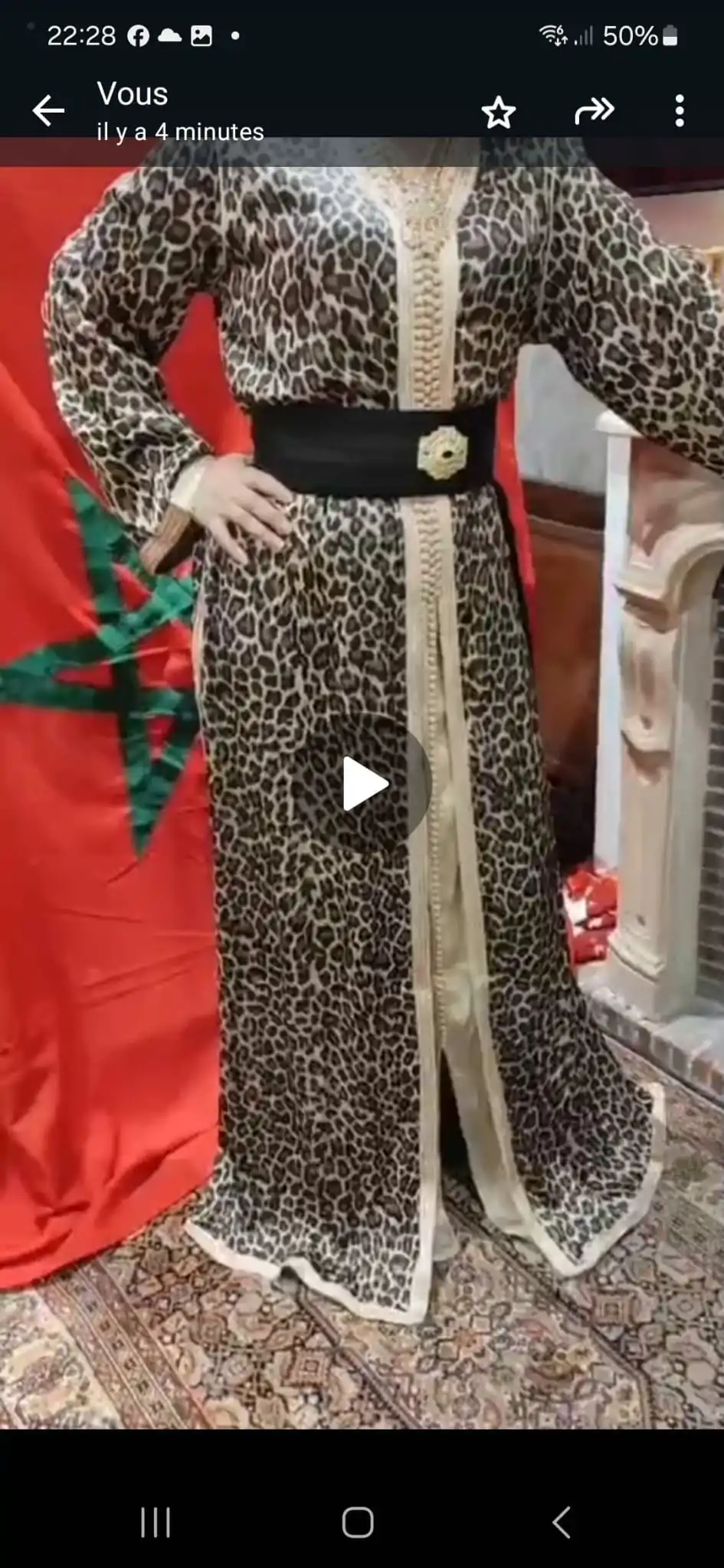 caftan marocain neuf avec ceinture