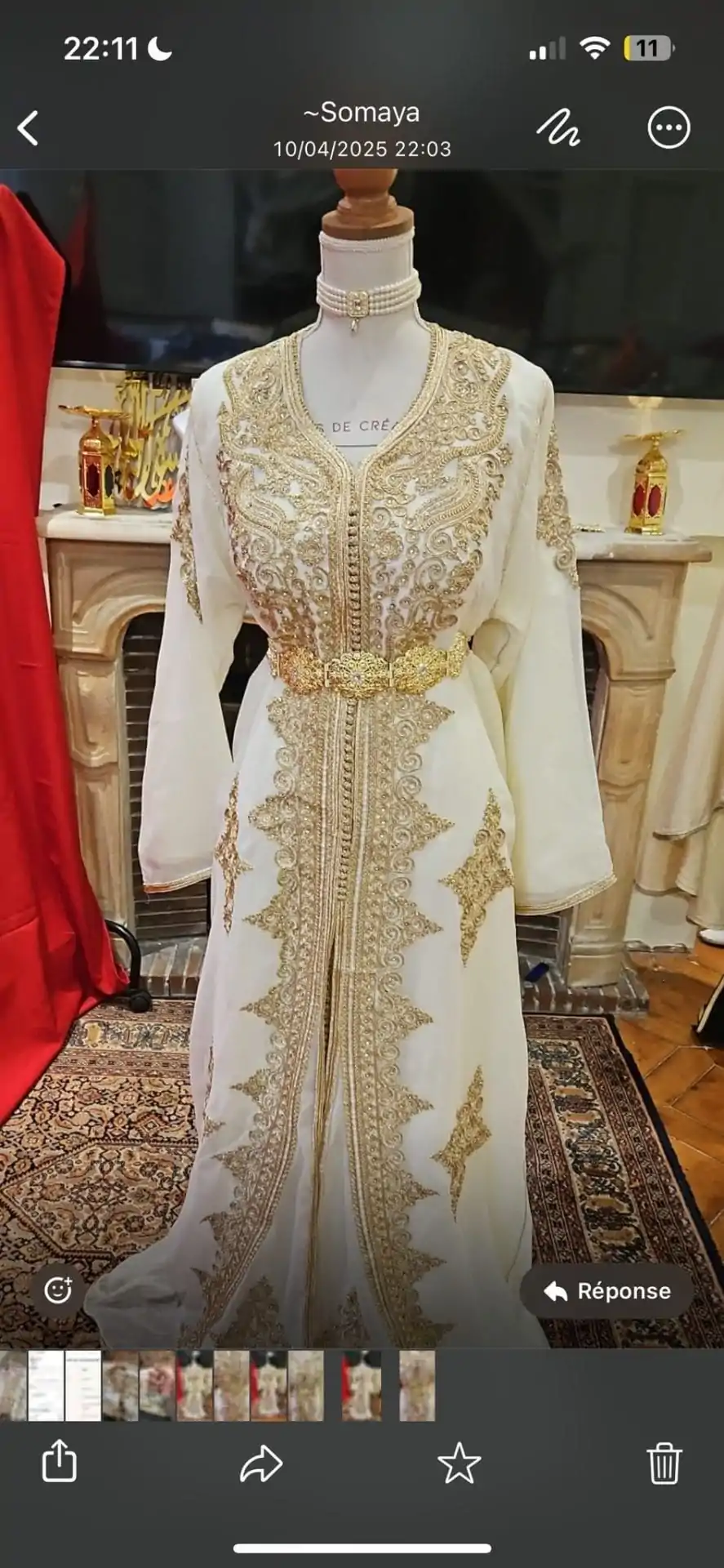 ceinture pour caftan marocain