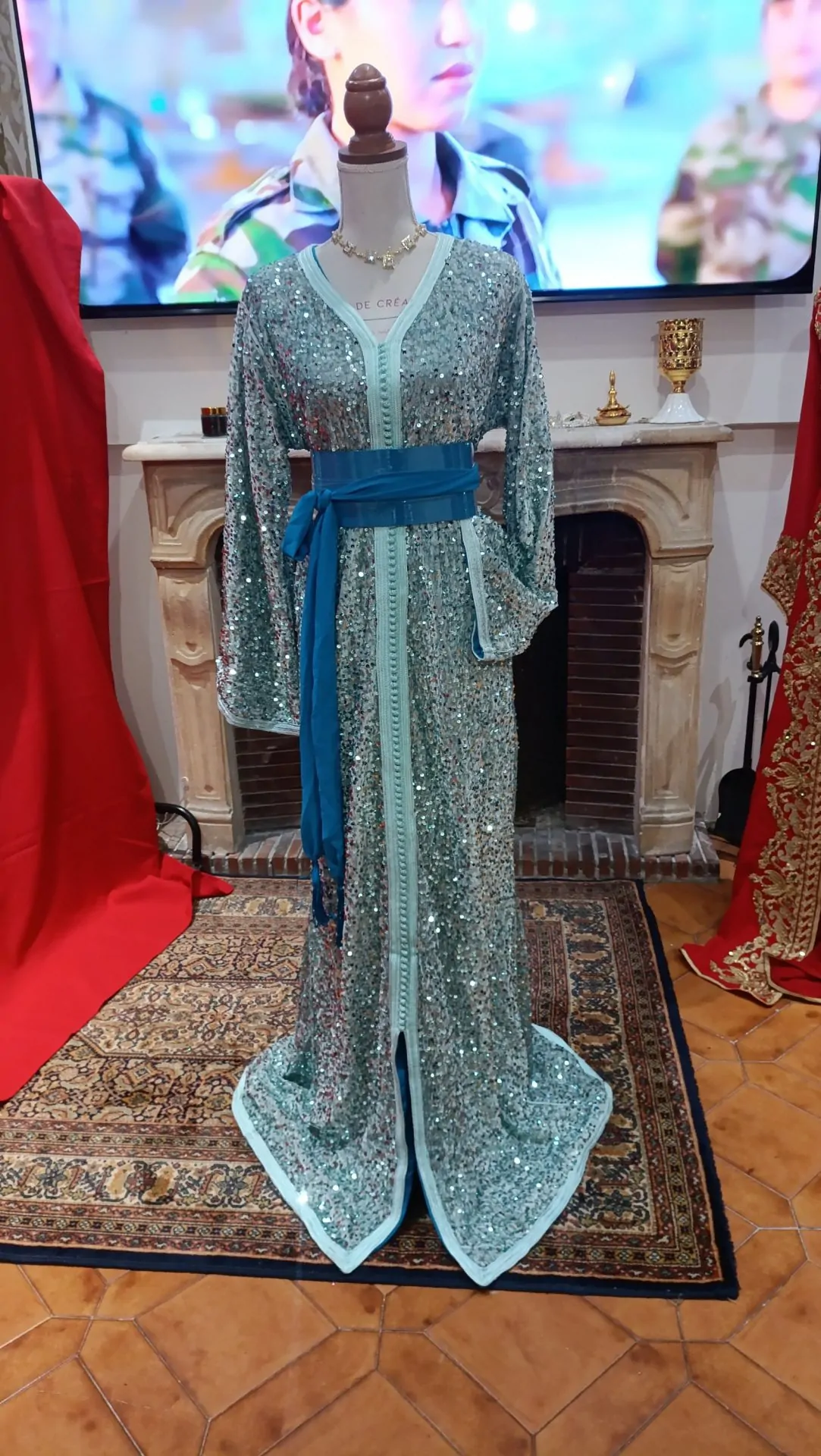caftan marocain neuf avec doublure – Image 3