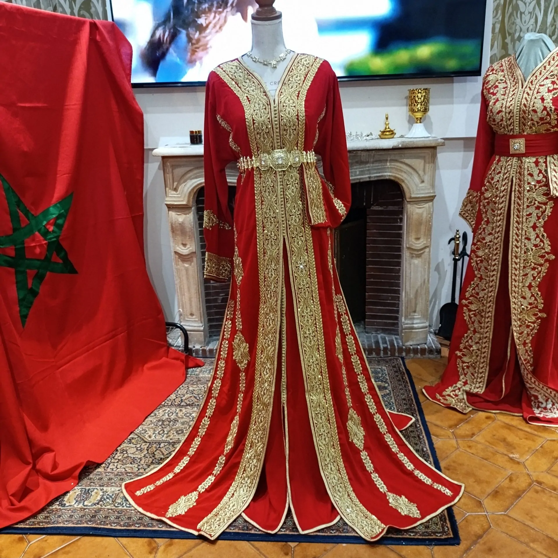 caftan marocain neuf - takchita deux pieces