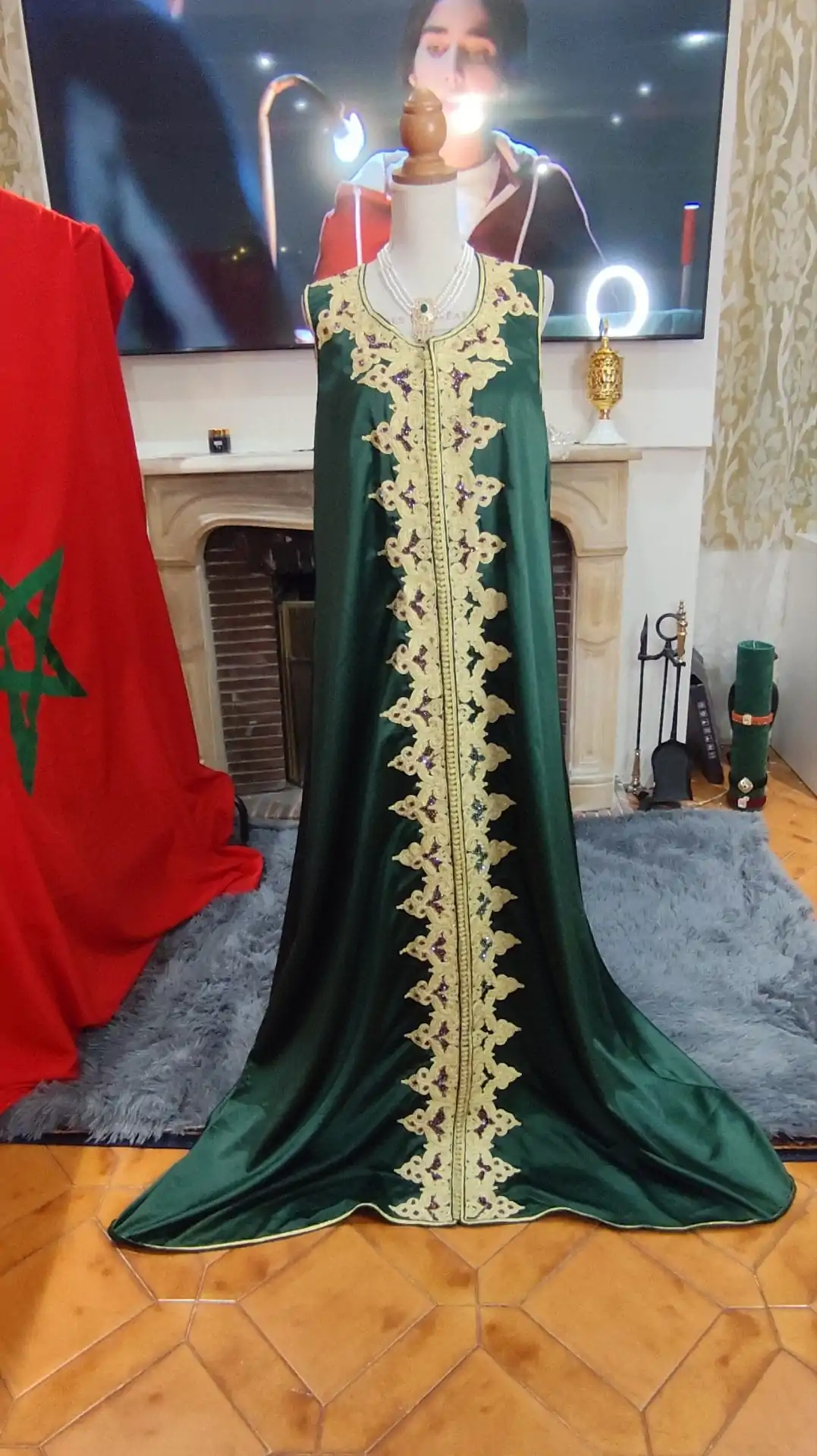 caftan marocain d occasion takchita deux pièces – Image 3
