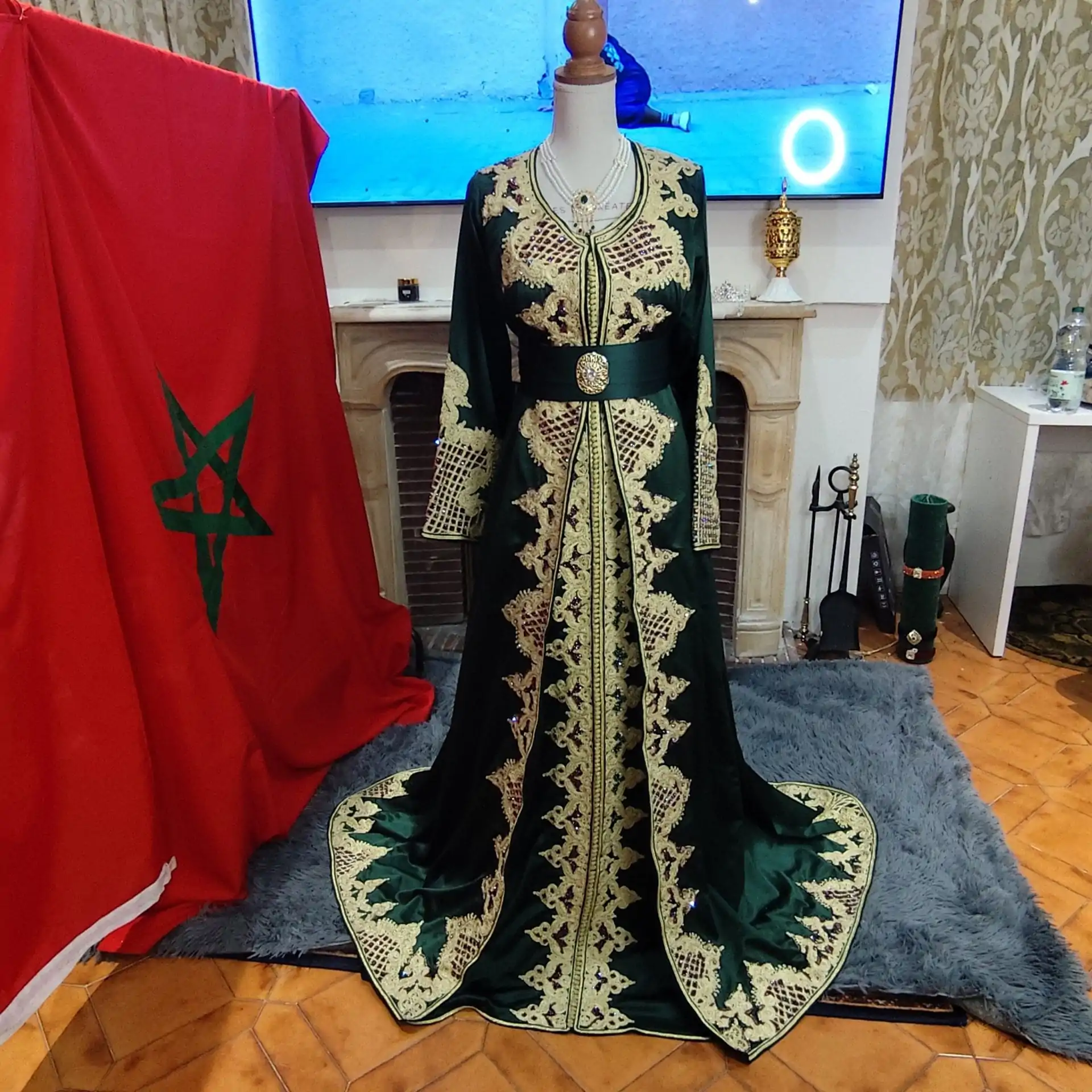 caftan marocain d occasion takchita deux pièces – Image 8