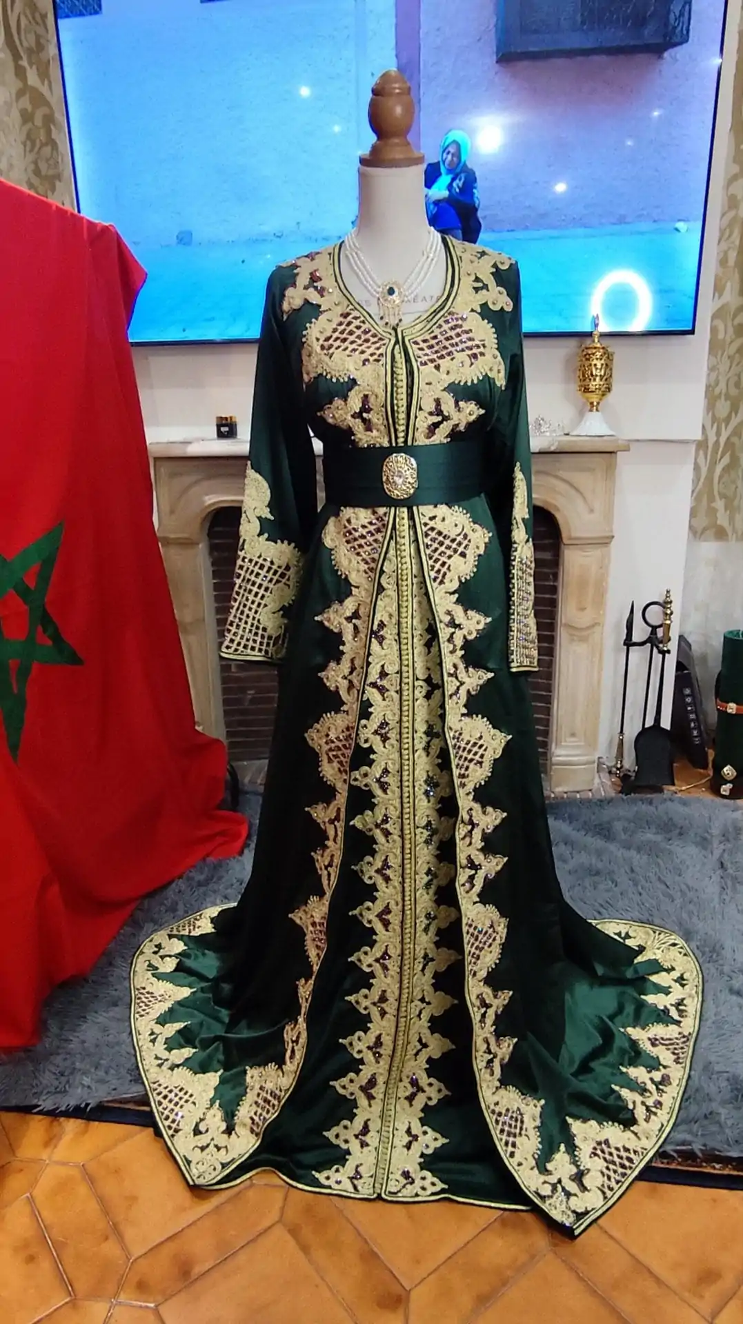 caftan marocain d occasion takchita deux pièces – Image 10