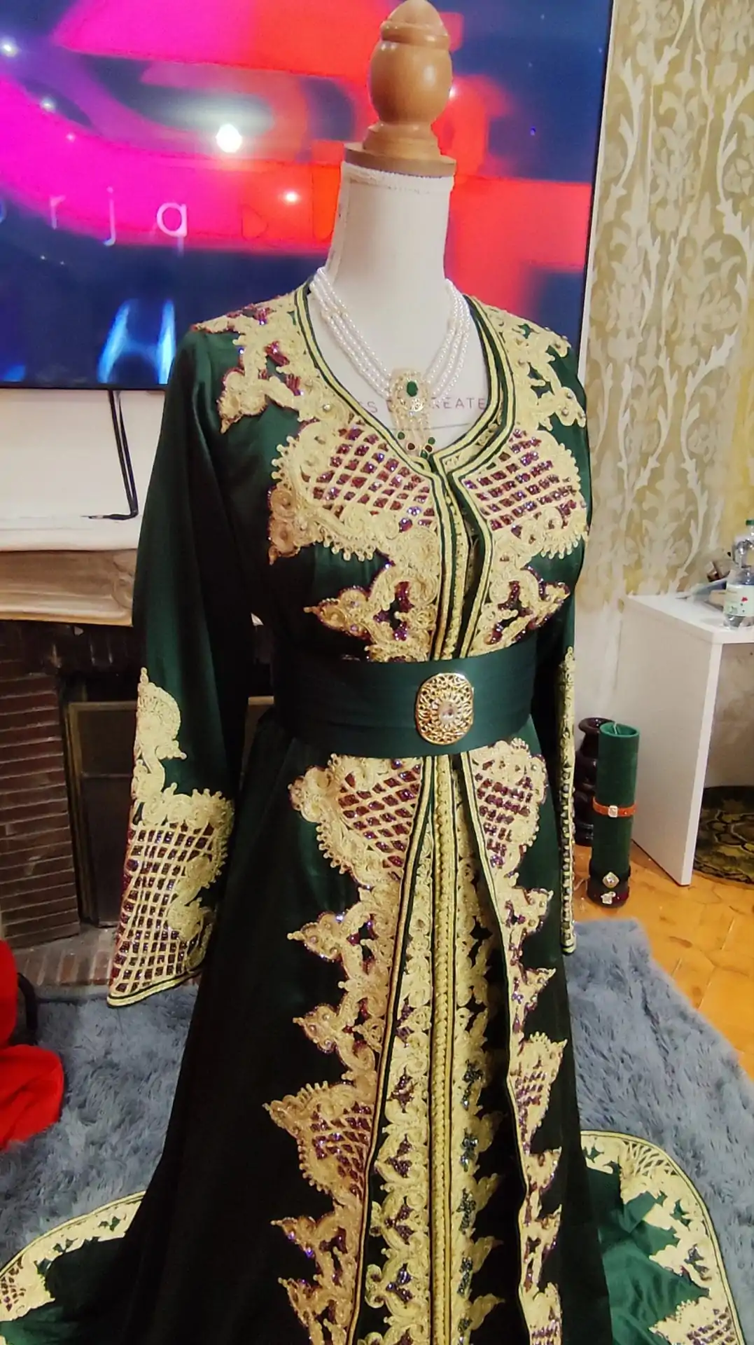 caftan marocain d occasion takchita deux pièces – Image 2