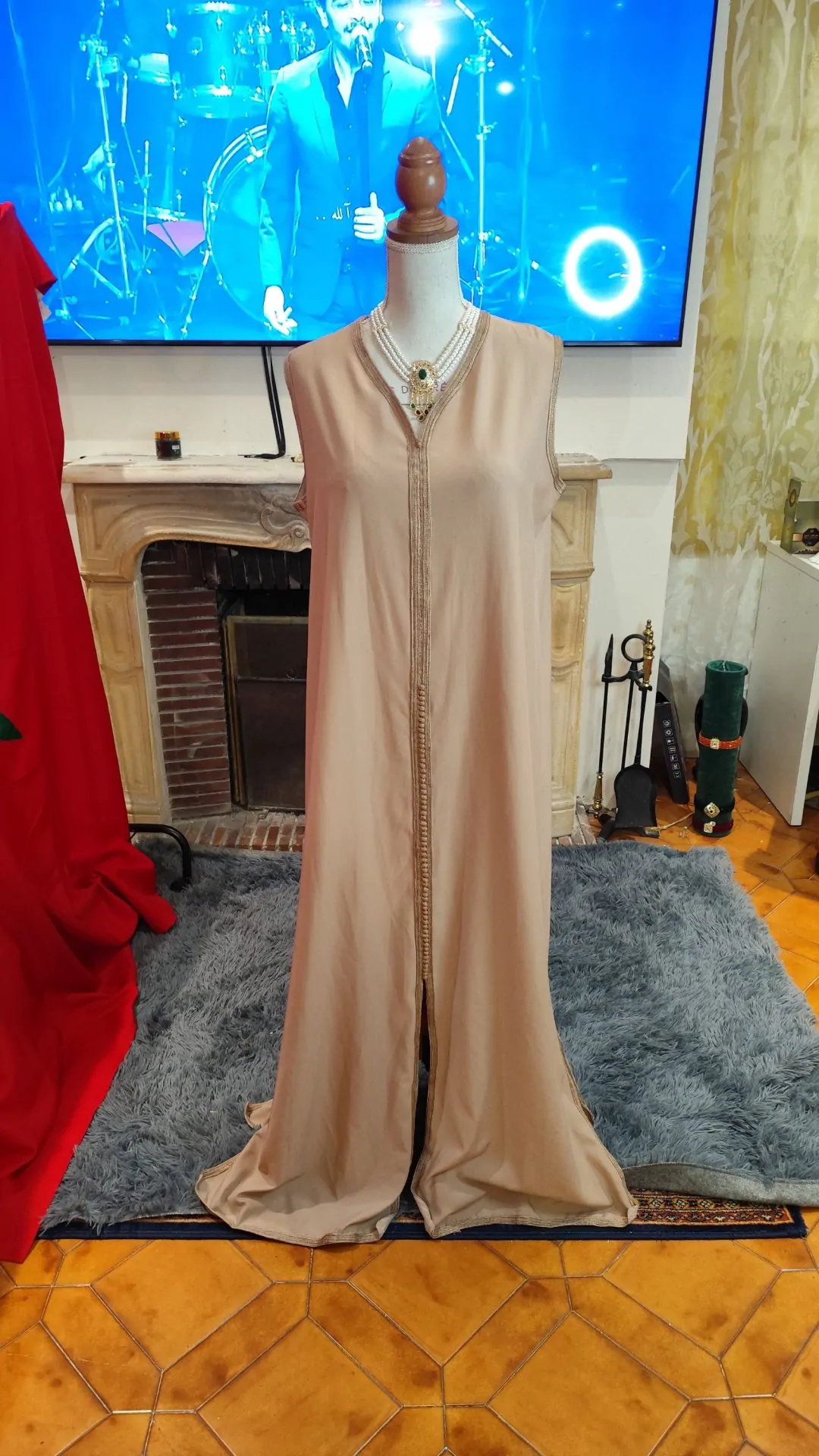 caftan marocain d occasion - takchita deux pièces – Image 4