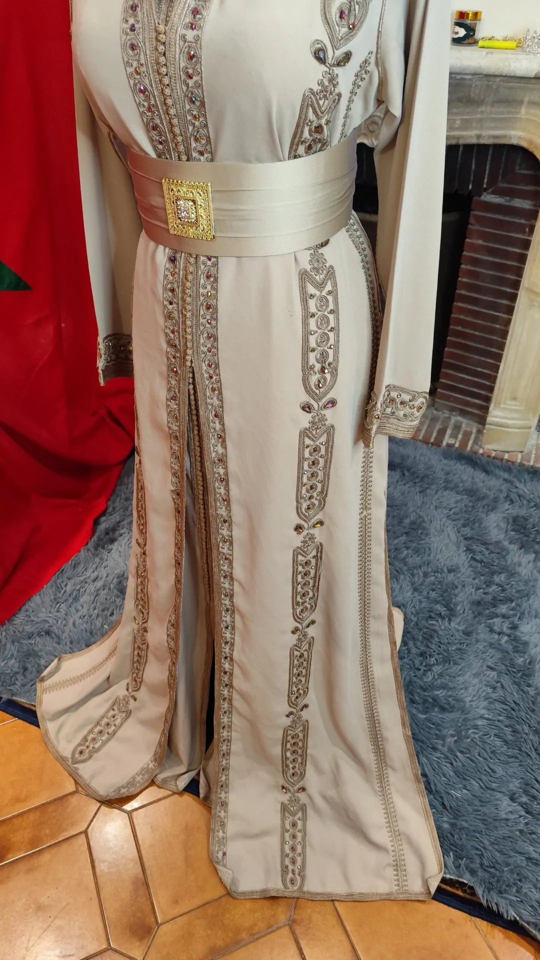 caftan marocain d occasion - takchita deux pièces – Image 13