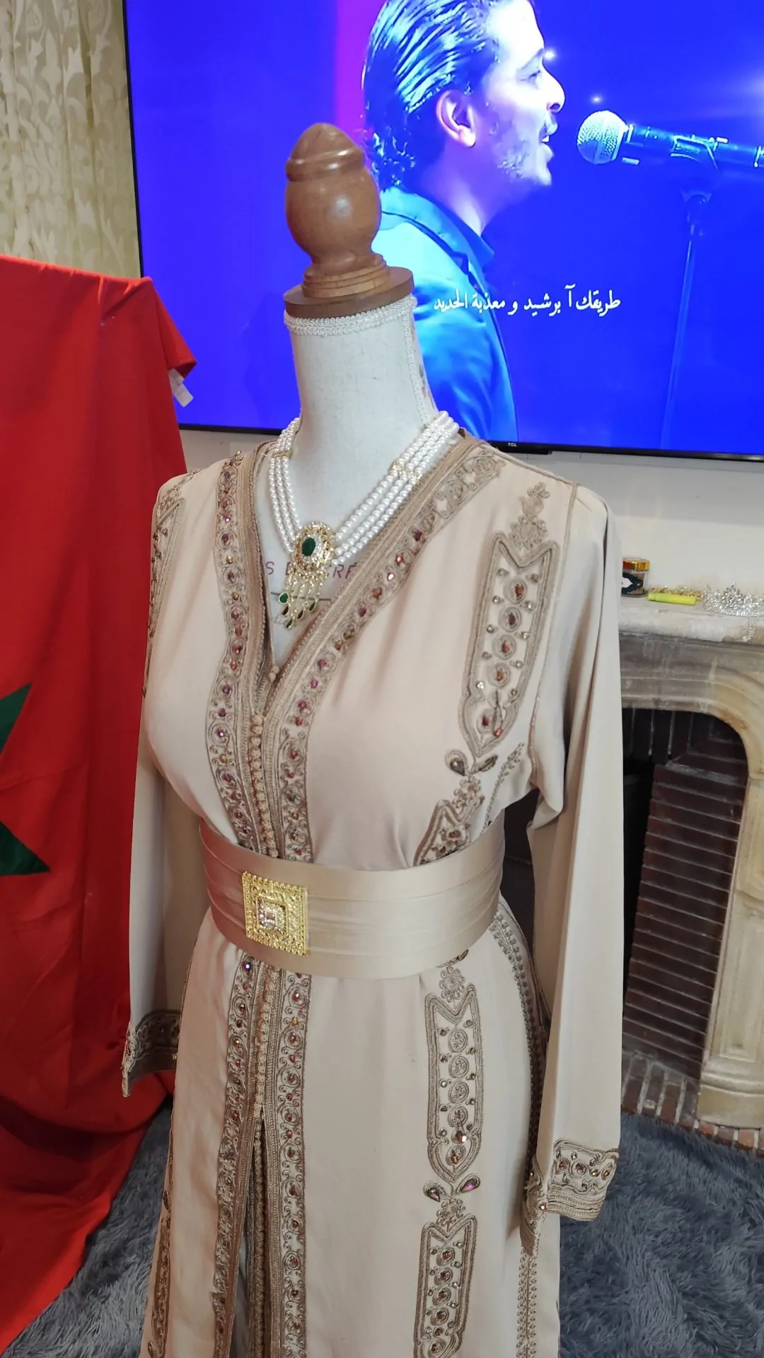caftan marocain d occasion - takchita deux pièces – Image 8