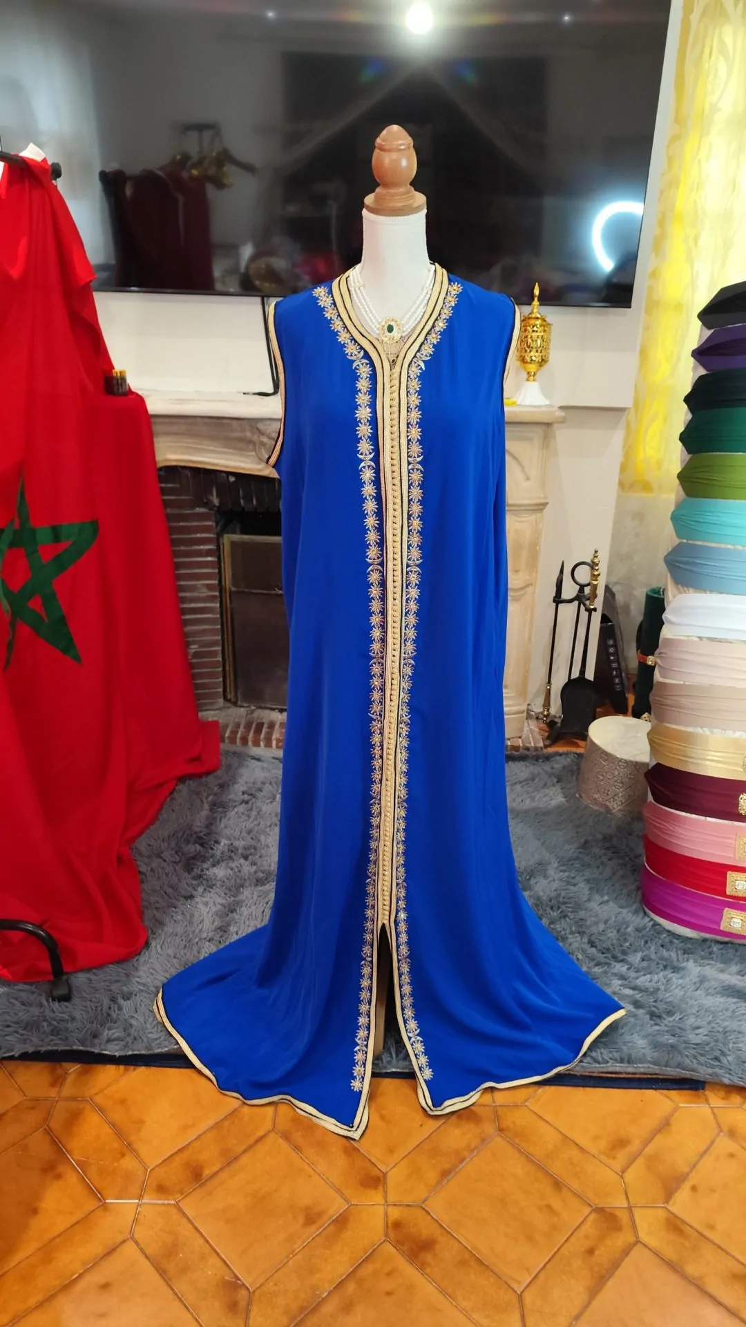 caftan marocain neuf grande taille - takchita deux pièces – Image 4
