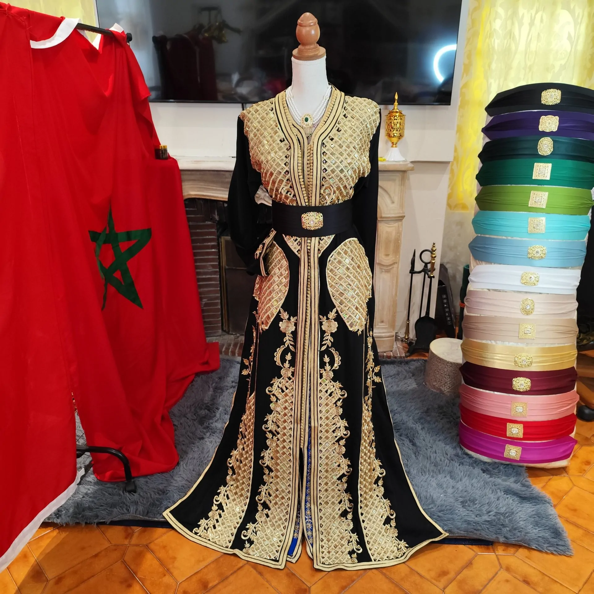 caftan marocain neuf grande taille - takchita deux pièces – Image 13