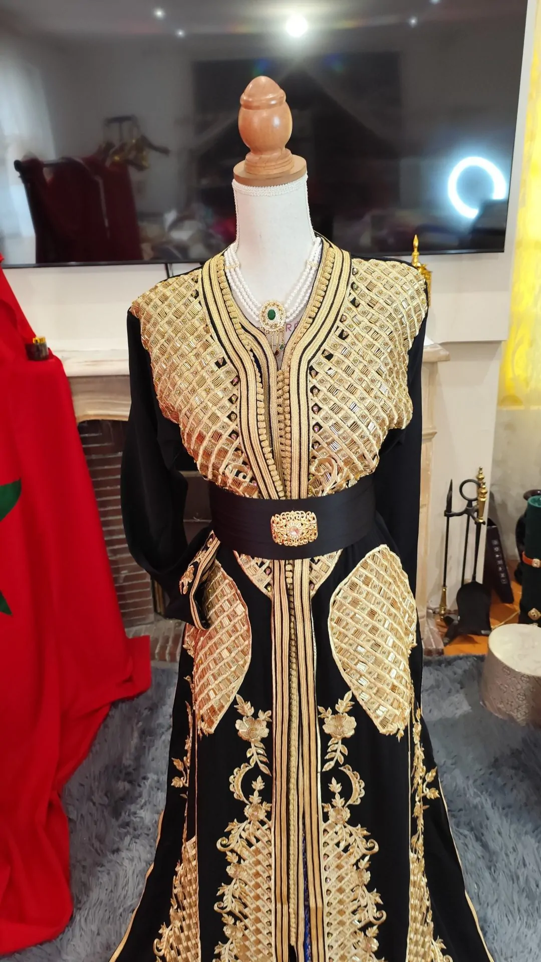 caftan marocain neuf grande taille - takchita deux pièces – Image 12