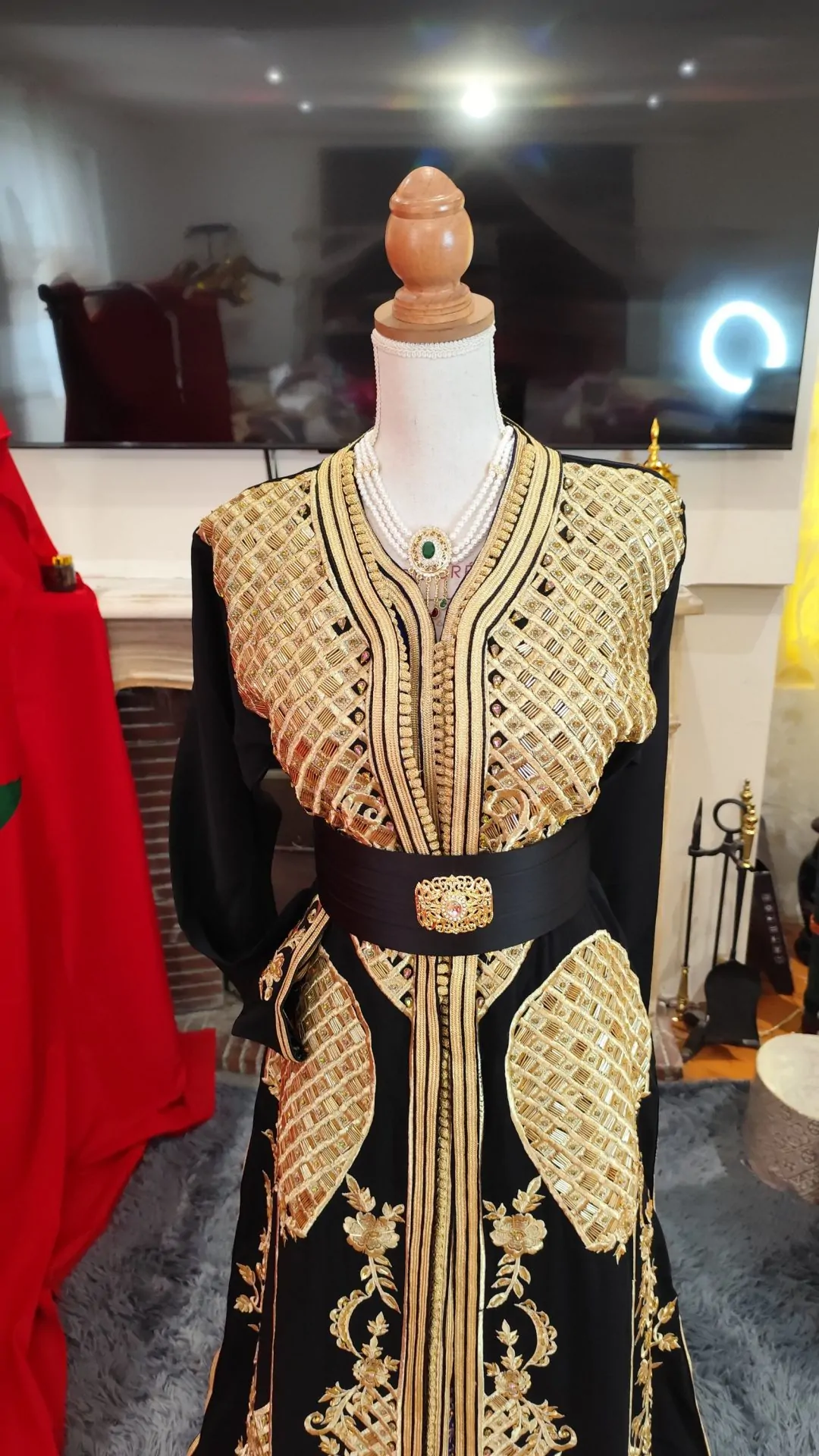 caftan marocain neuf grande taille - takchita deux pièces – Image 6