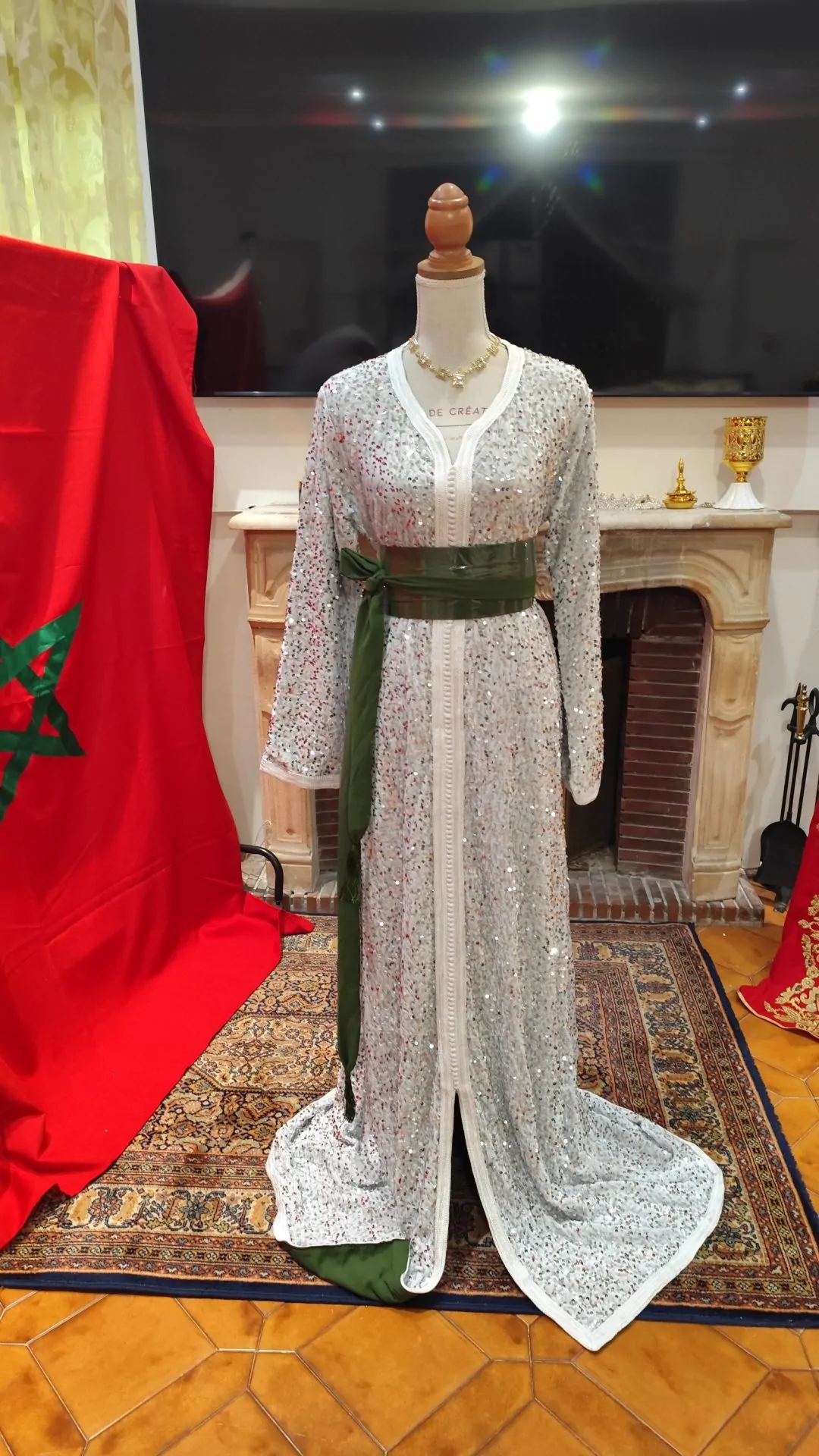 caftan marocain neuf avec doublure – Image 3