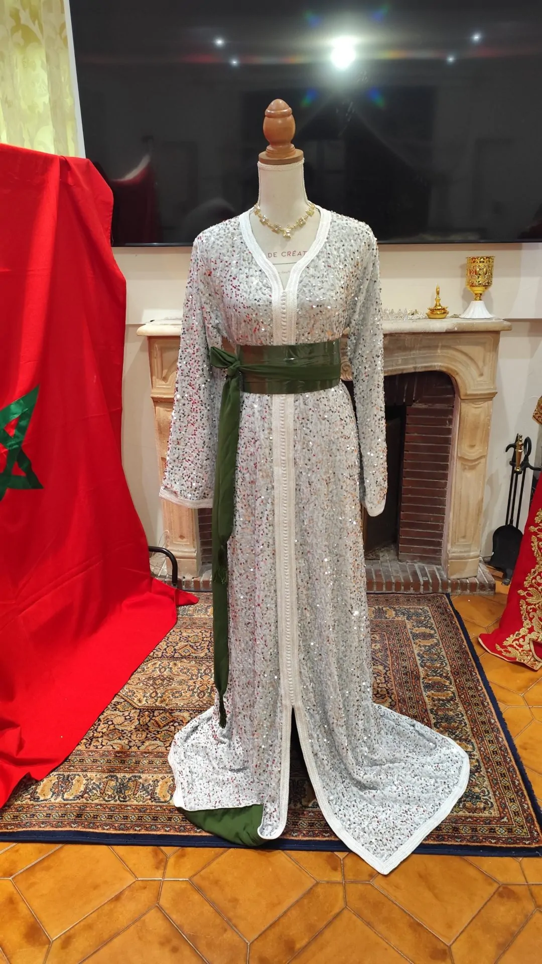 caftan marocain neuf avec doublure – Image 4