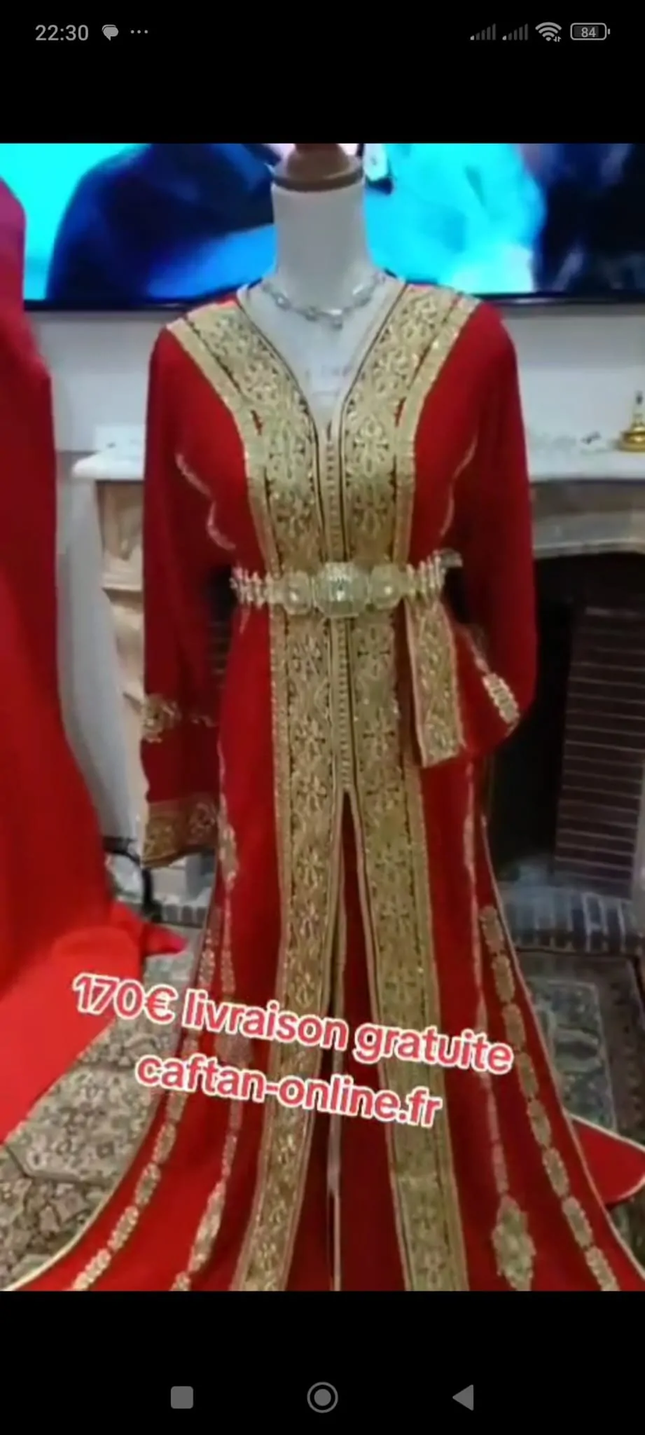 lot deux caftan neuf avec ceinture – Image 2
