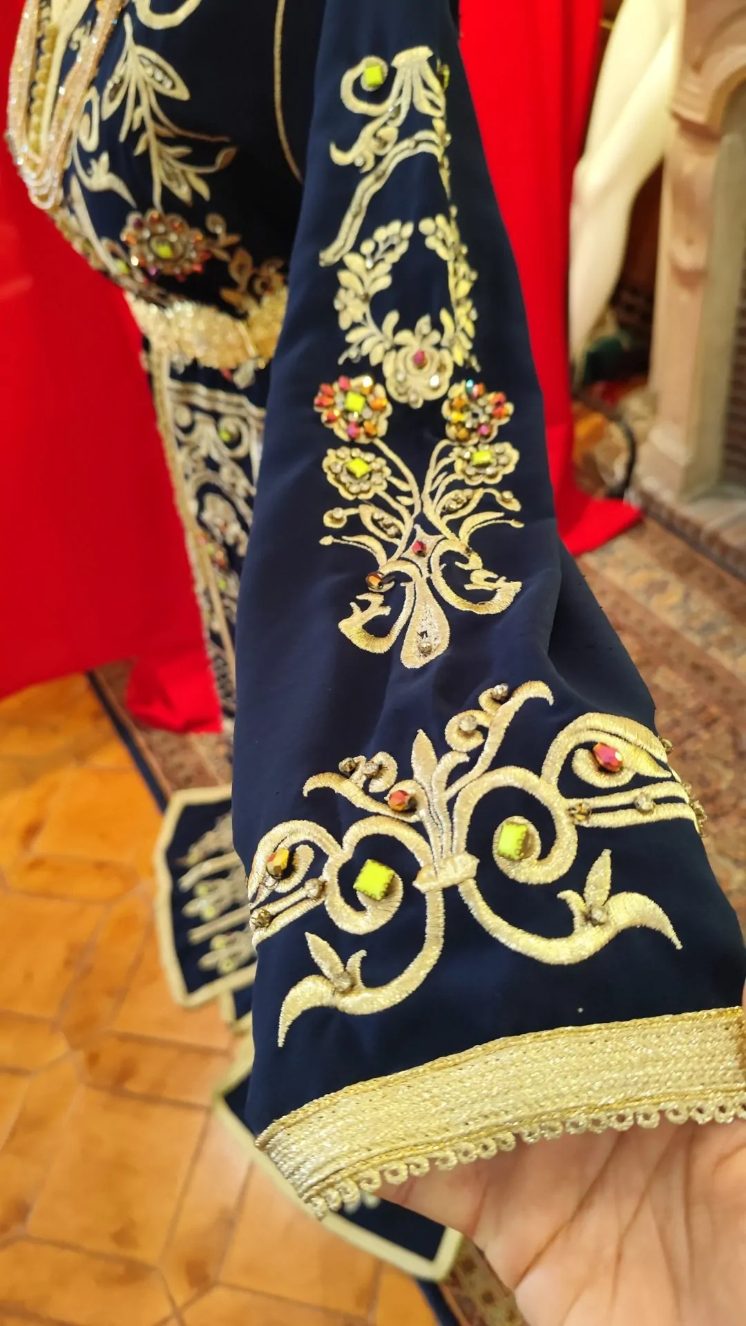 caftan marocain d occasion - takchita deux pièces – Image 8
