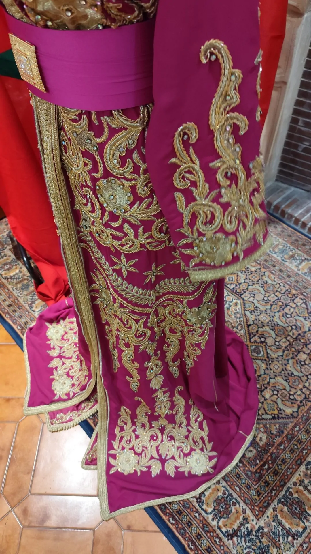 caftan marocain haute couture d occasion - Takchita deux pièces – Image 12