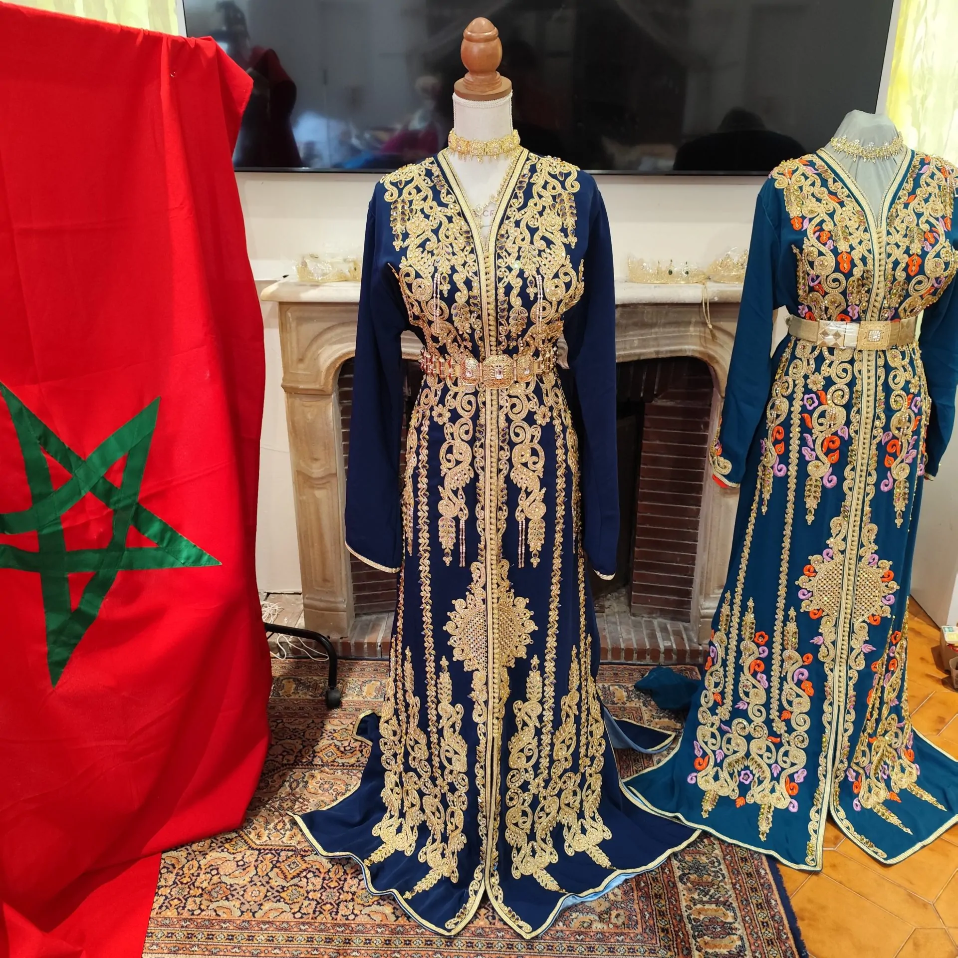 caftan marocain neuf doublé grande taille – Image 5