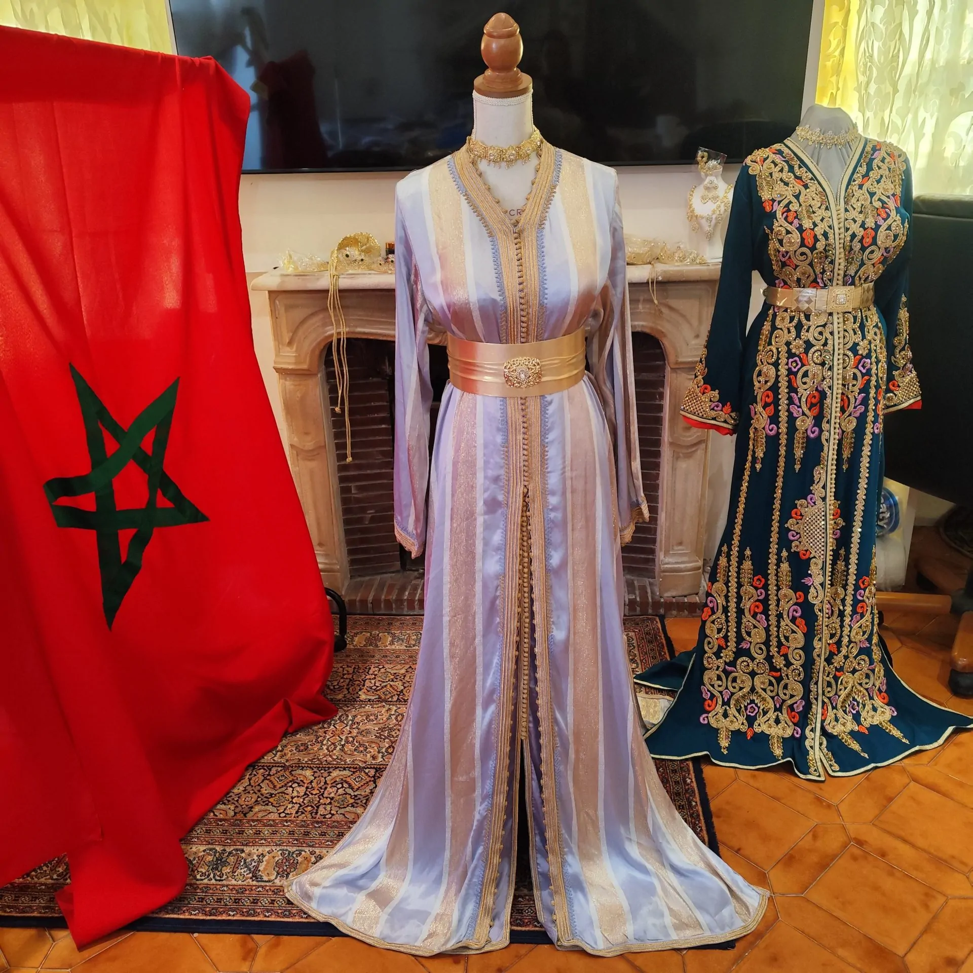 caftan marocain d occasion deux pièces