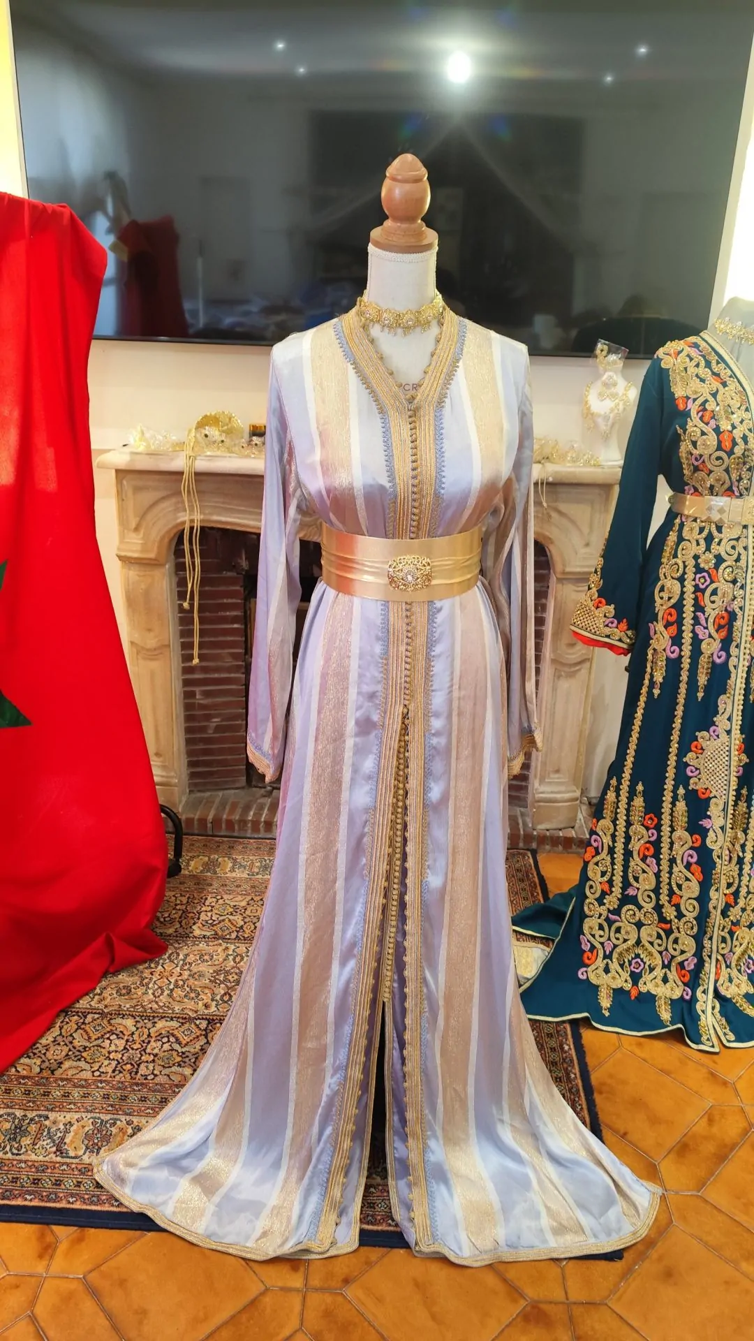 caftan marocain d occasion deux pièces – Image 10