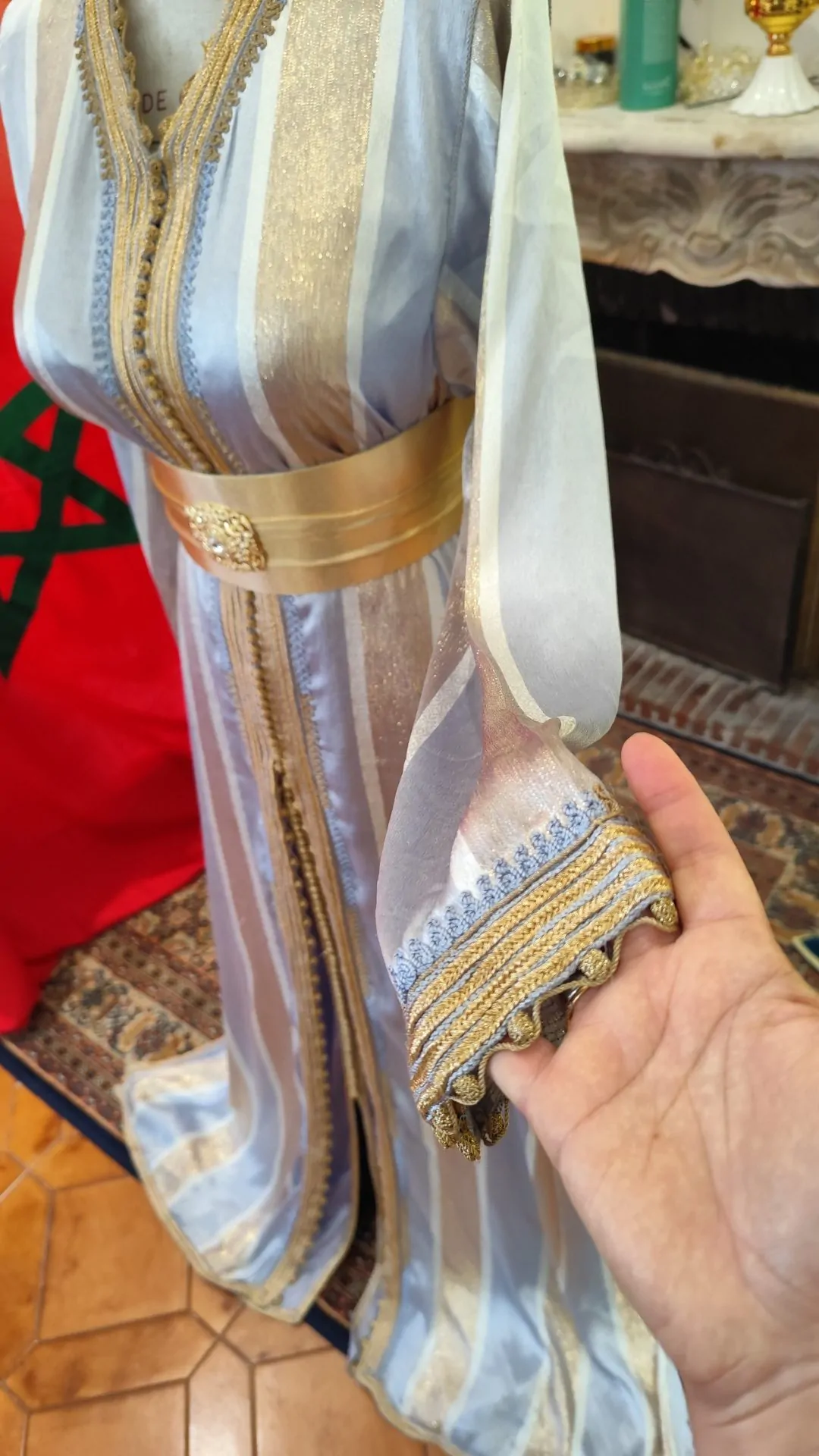 caftan marocain d occasion deux pièces – Image 6