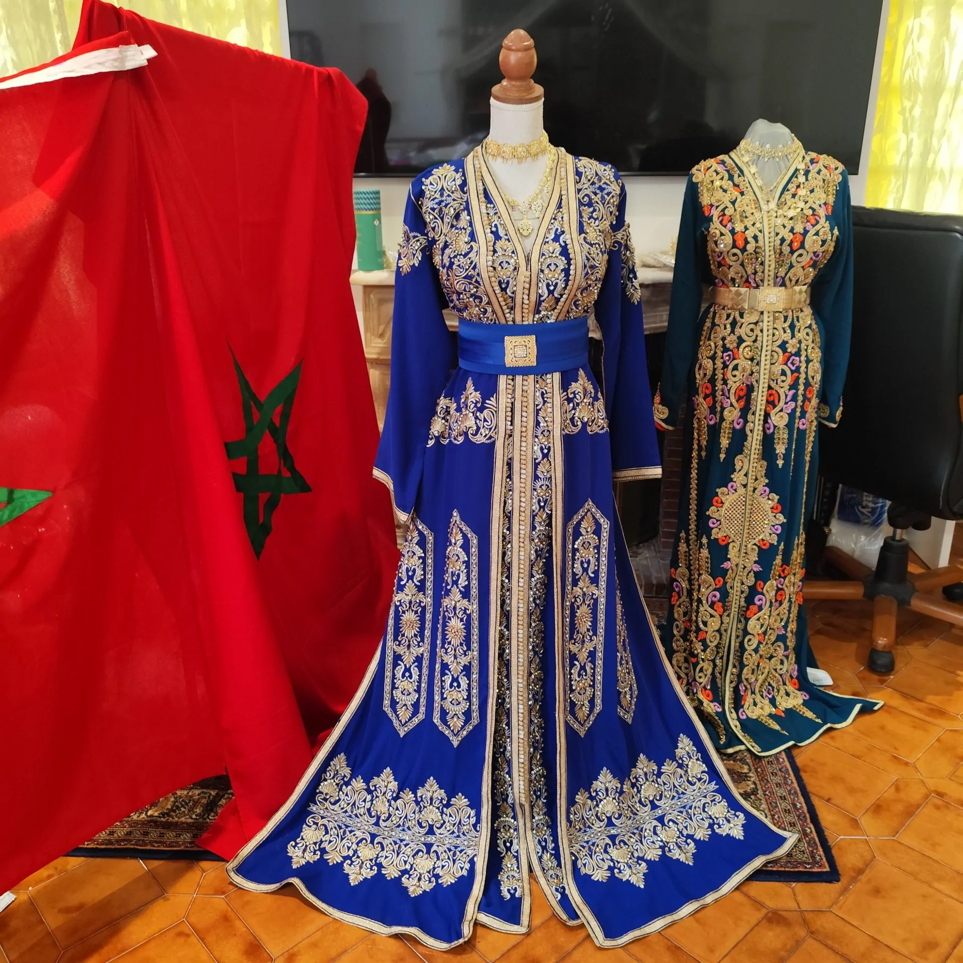 caftan marocain d occasion deux pièces – Image 18